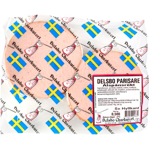 Korv Parisare 500g Delsbo Charkuteri
