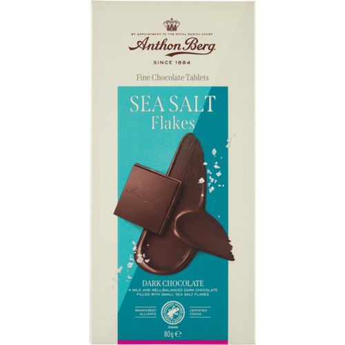 Mörk chokladkaka med havssalt 80g Anthon Berg