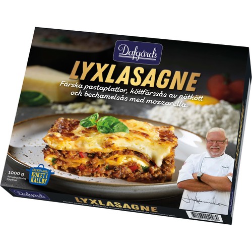 Lyxlasagne nötkött 1kg Dafgårds