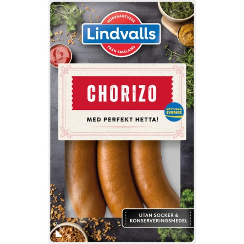 Chorizo Riktig Korv 70% Kötthalt 270g Lindvalls