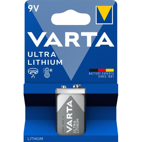 Batteri Ultra Lithium 9V 1-pack
