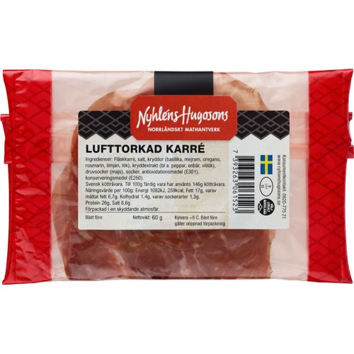 Karré Lufttorkad 60g Nyhléns Hugosons