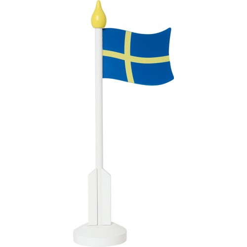 Svensk flagga med fot