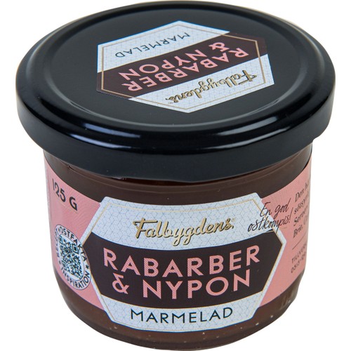 Marmelad Rabarber & nypon 125g Falbygdens ost