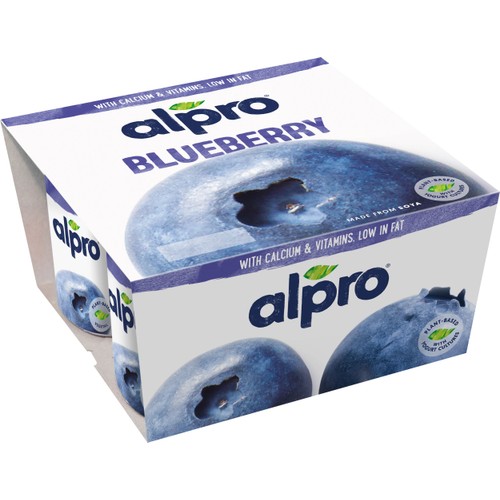 Plantgurt Blåbär Laktosfri 4-p 500g Alpro