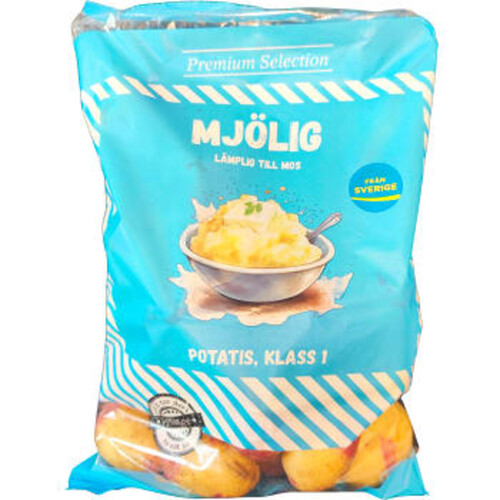 Mjölig Mos Potatis 2000g Klass 1 Östra Fornås Lantbruk