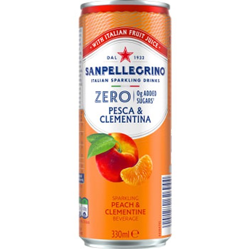 Kolsyrad Läskedryck Zero Pesca/Clementina 33cl San Pellegrino