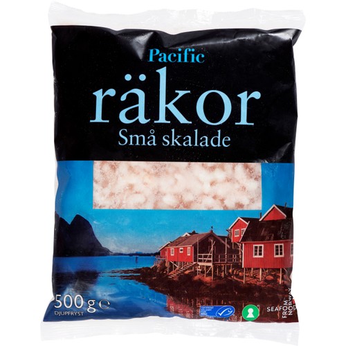Små skalade räkor 500g Pacific