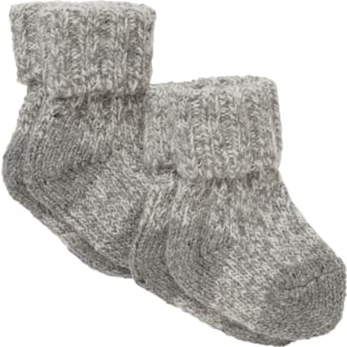 Raggsocka 2p gråmel 0-6m mywear