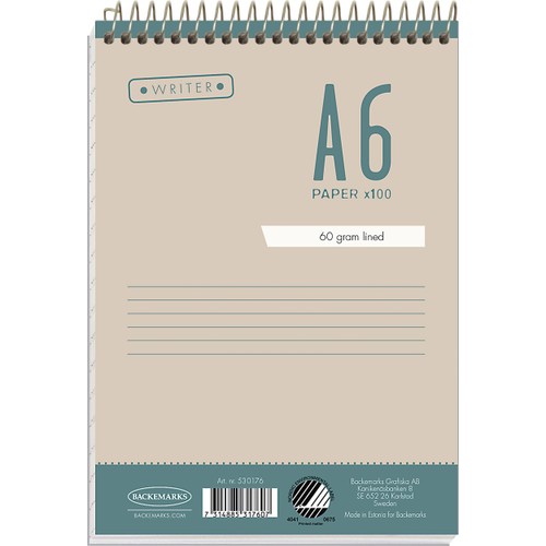 Block A6 Toppspiral 1st Writer