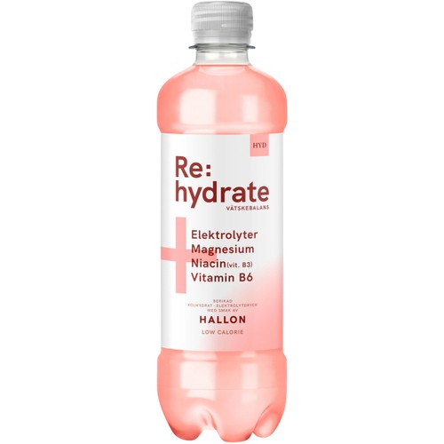 Vätskeersättning Rehydrate Hallon 500ml HYD