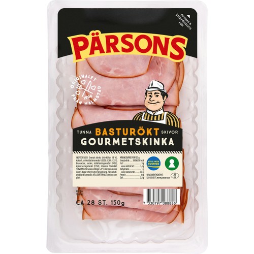 Skinka Basturökt Tunna Skivor 150g Pärsons