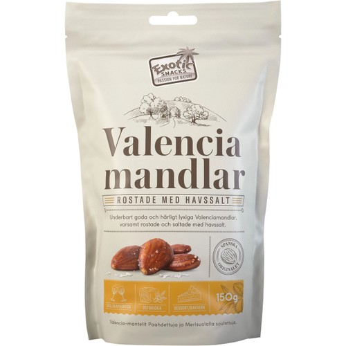 Valenciamandlar Rostade & Saltade 150g ExoticSnacks