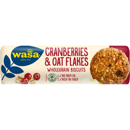 Kakor Cranberries & Oat Flakes 250g Wasa