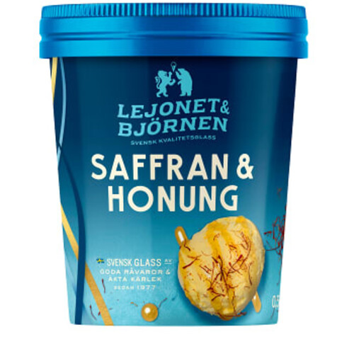 Saffran & honung Glass 0,5l Lejonet & Björnen