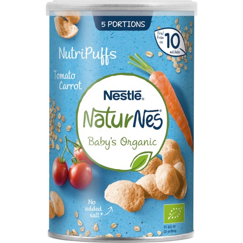 Nutripuffs Tomat Morot Ekologisk 5-p NaturNes