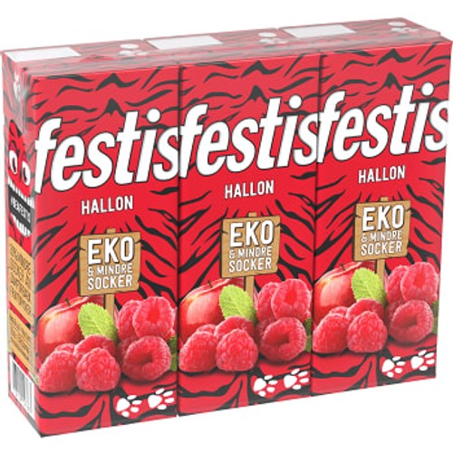 Fruktdryck Hallon Ekologisk 20cl 3-p Festis
