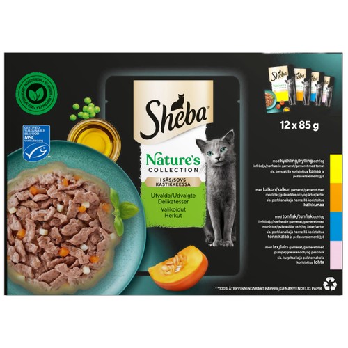 Kattmat Natures collection Mix  12-p 85g Sheba