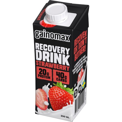 Strawberry Återhämtningsdryck 250ml Gainomax