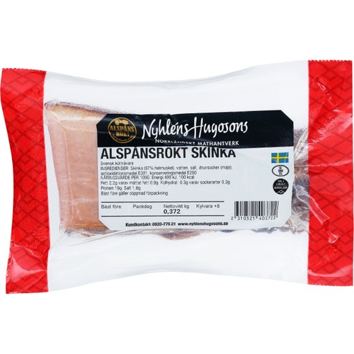 Alspånsrökt Skinka ca 400g Nyhléns Hugosons