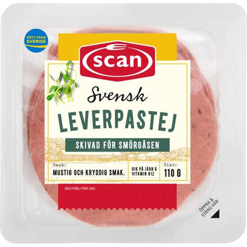 Leverpastej Skivad 110g Scan