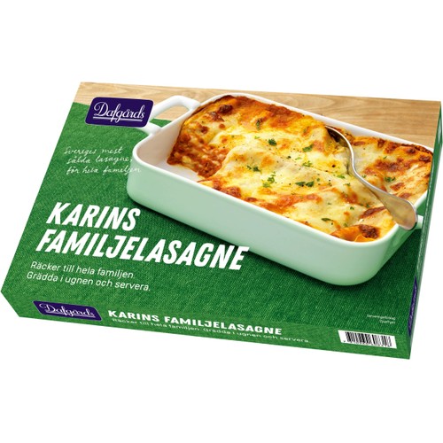 Karins familjelasagne Fryst 1,4kg Dafgårds