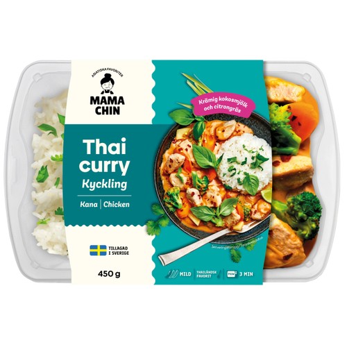 Färdigmat Thai Röd Curry Kyckling 450g Mama Chin