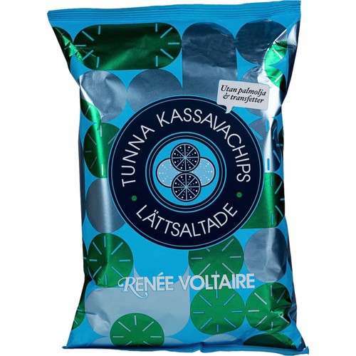Tunna Kassavachips Lättsaltade 145g Renée Voltaire