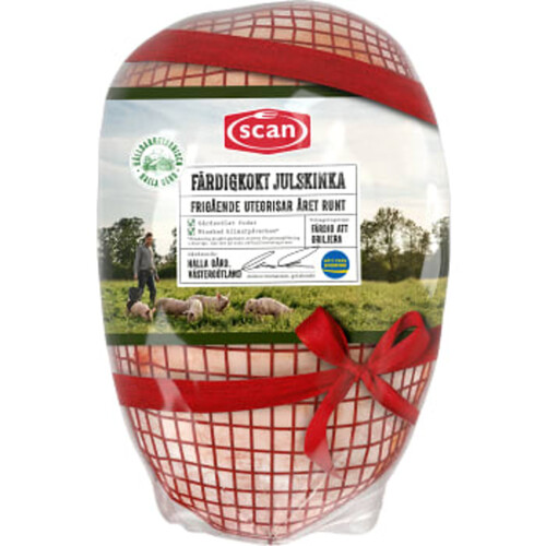 Julskinka Färsk Färdigkokt av hållbarhetsgris ca 2,4kg Scan