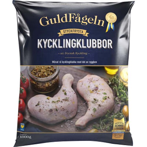 Kycklingklubbor Fryst 1kg Guldfågeln