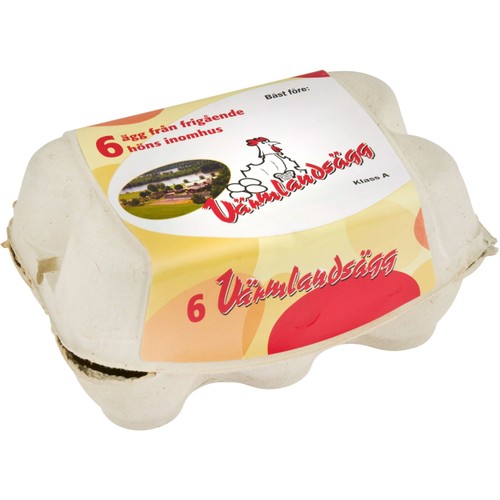 Ägg frigående 6-p Värmlandsägg