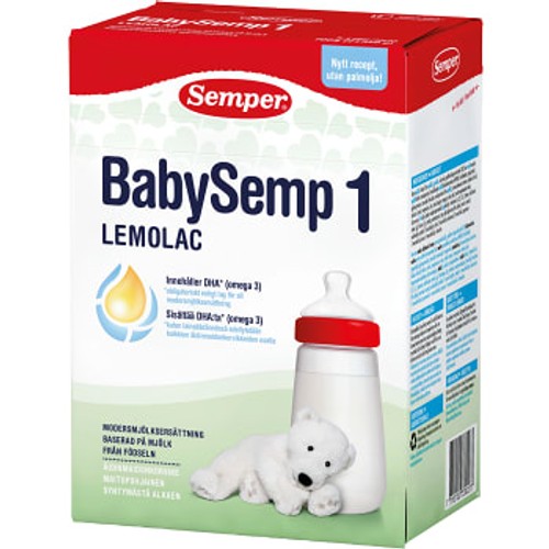 Modersmjölksersättning BabySemp Lemolac 1 700g Semper