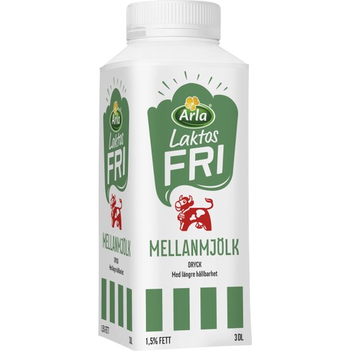Mellanmjölkdryck Laktosfri 1,5% 3dl Arla Ko®