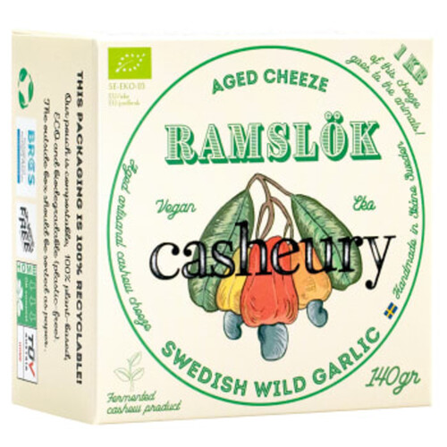 Cashew Ost Ramslök 140g Casheury