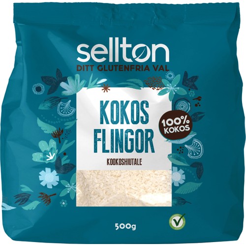 Kokosflingor 500g Sellton