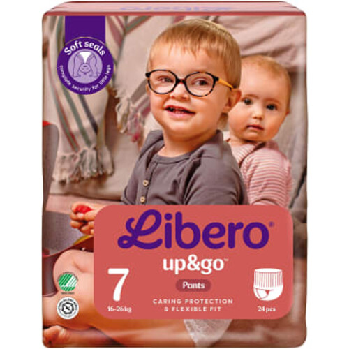 Byxblöjor Up&Go Strl 7 16-26kg 24-p Libero