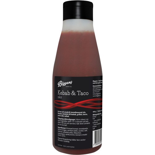 Kebab & Taco sås 480g Biggans