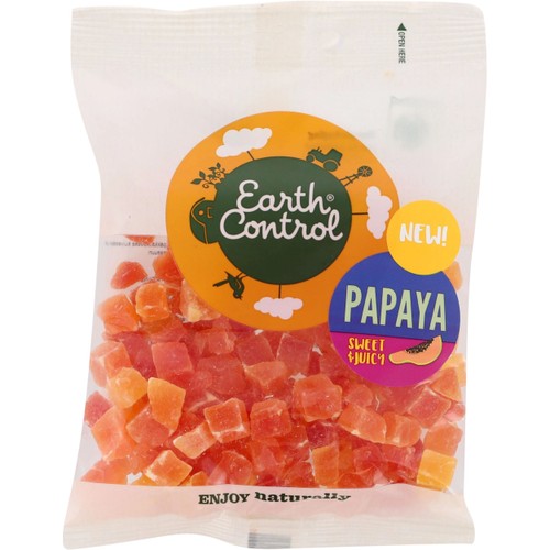 Papaya Torkad Tärningar 150g Earth Control