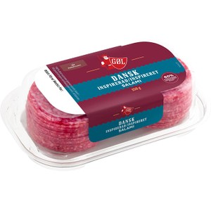 Klassisk dansk salami skivad 150g Göl Pölser