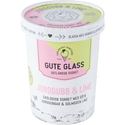 Glass Jordgubb & Lime Ekologisk 500ml Gute Glass