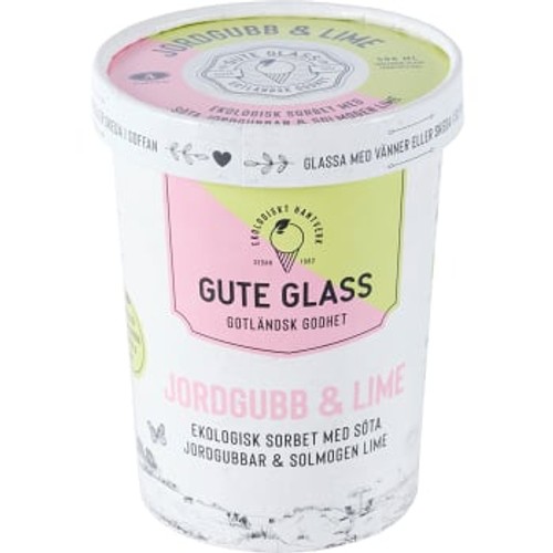Glass Jordgubb & Lime Ekologisk 500ml Gute Glass