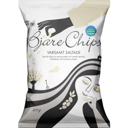 Chips Varsamt saltade 200g Bjäre Chips