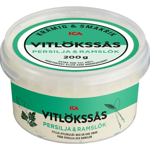 Vitlöksås Persilja och Ramslök 200g ICA