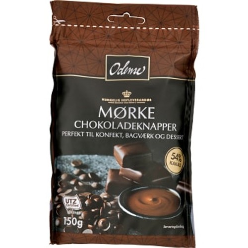 Chokladknapp Mörk 150g Odense