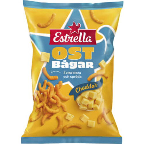 Ostbågar Cheddar Extra Stora 210g Estrella