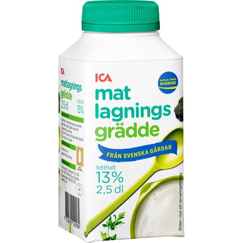 Matlagningsgrädde 13% 2,5dl ICA