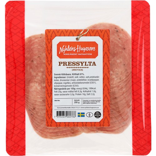 Pressylta Skivad 200g Nyhléns Hugosons