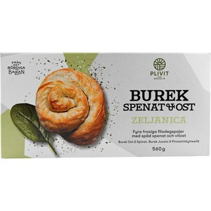 Burekpaj spenat & ost Fryst 560g Plivit