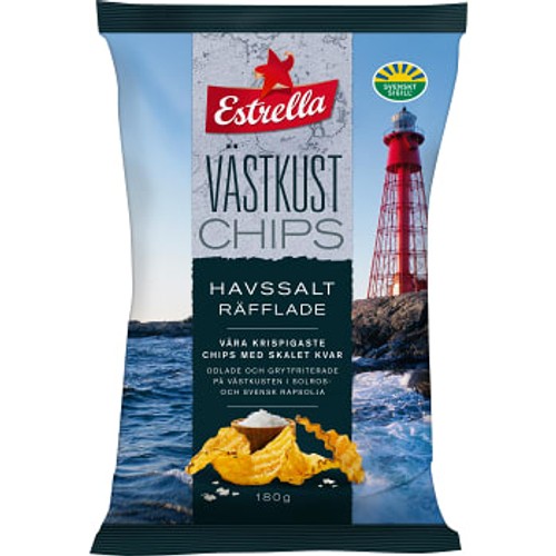 Havssalt Räfflade Västkustchips 180g Estrella