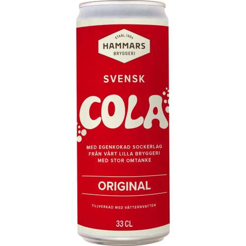 Läsk Cola Svensk 330ml Hammars Bryggeri